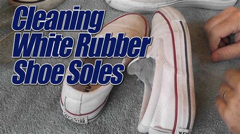 how to clean white rubber shoes|how to unyellow white shoes.